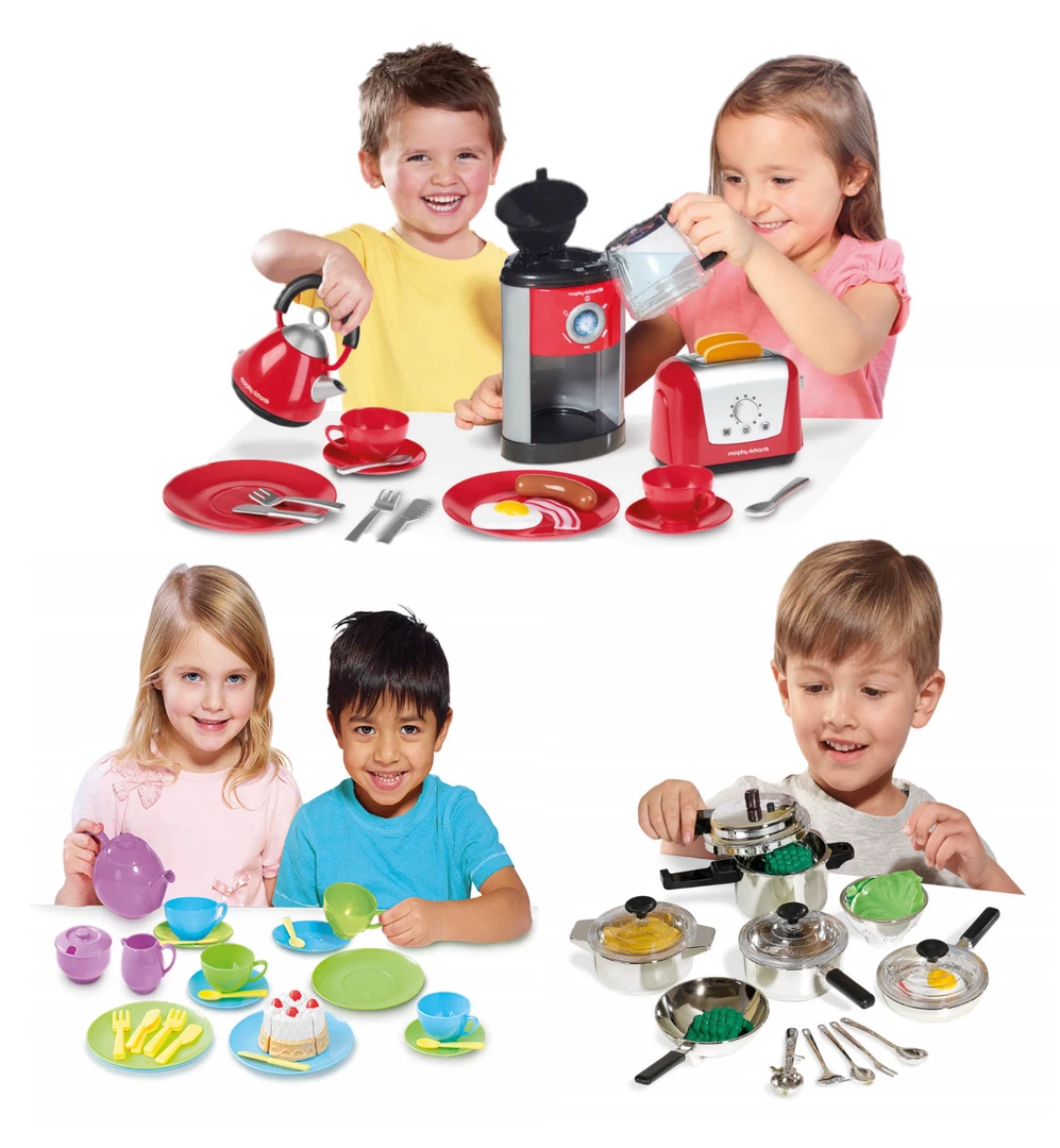 ATD Casdon Pots And Pans Dinnerware Tea Set Kitchen Set Toy Pretend Play 1 ATD Casdon Pots And Pans Dinnerware Tea Set Kitchen Set Toy Pretend Play