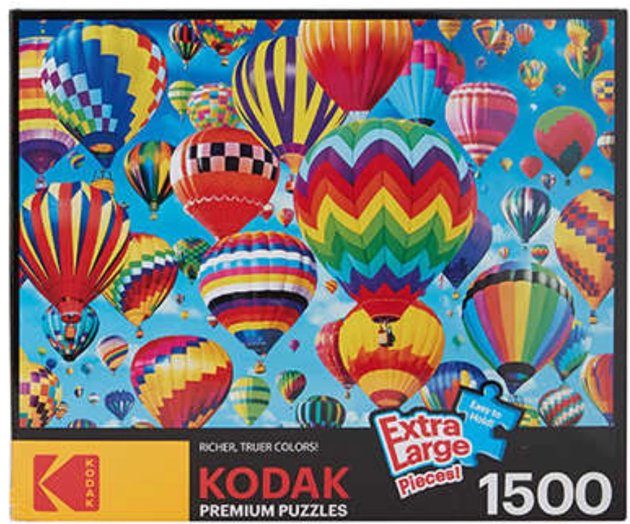 Kmart Kodak Premium 1500 Piece Jigsaw Puzzle Hot Air Balloons Kids 10+ To Adults Game 1 Kmart Kodak Premium 1500 Piece Jigsaw Puzzle Hot Air Balloons Kids 10+ To Adults Game