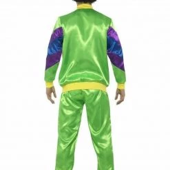 Smiffys Costumes Neon 90s 80s Height Of Fashion Shell Suit Tracksuit Mens Ladies Costume