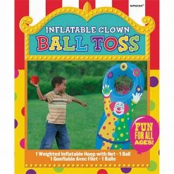 Balloon Agencies Inflatable Clown Ball Toss Game Party Decoration Prop Home & Garden