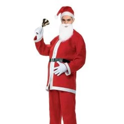 Unbranded Christmas Adult Costumes Christmas Santa Jacket Pants Suit STD Size Mens Costume