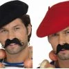 Smiffys Black Red French Beret Bastille Day Mime France Hat French Costume Kit