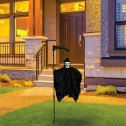 Amscan Grim Reaper Illusion Yard Stake 1.37m Halloween Yard Decoration Prop Halloween Props/Decoration