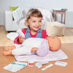 ATD Home & Garden Casdon Toy Baby Huggles Baby Doll Changing Mat Set Pretend Play