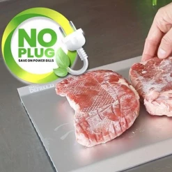 Kleva Meat Defrosting Tray Thaw Meat Up To 5X FASTER Defrost Any Frozen Food Home & Garden