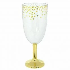 Balloon Agencies Confetti Design Jumbo Champage Glasses 1.7 Ltrs Lolli Buffet Jars Pack Of 4 Or 6 Party Supplies