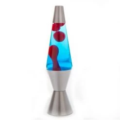 MDI Australia NEW Motion Lava Lamp 37cm Silver Base Party Night Light 10 Colours Bedside Lamps Home & Garden