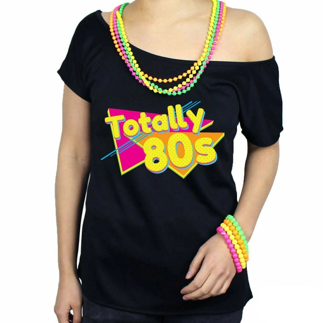 JD Party Costumes Book Week Sexy Women I Love The 80's Top T-Shirt 1980s Adult Fancy Dress Costume 6 JD Party Costumes Book Week Sexy Women I Love The 80's Top T-Shirt 1980s Adult Fancy Dress Costume