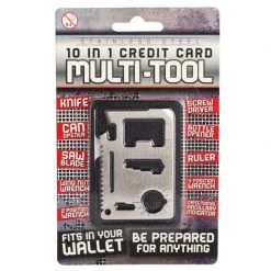 MDI 10-in-1 Credit Card Multi-Tool Bottle Opener - Beer Handy Screwdriver Saw