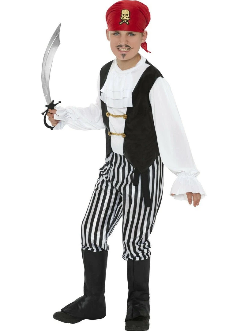 Smiffys Jolly Pirate Book Week Halloween Boys Costume Costumes 2 Smiffys Jolly Pirate Book Week Halloween Boys Costume Costumes