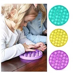 Unbranded Pop Its Circle Fidget Toy Push Bubble Stress Relief Kids Pop It Tiktok 2021 NEW