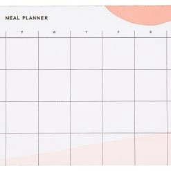 Kmart Home & Garden 30cm Weekly Meal Planner Pad Family Planned Meals Breakfast Lunch Dinner Snacks