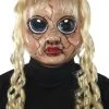 Morris Costumes Broken Creepy Sad Doll Mask With Oversized Huge Eyes & Wig Halloween Costume Mas
