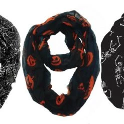 Morris Costume Accessories Pumpkin Spider Infinity Scarf Halloween Costume Accessory
