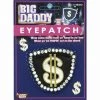 FORUM Costume Accessories Big Daddy Dollar Sign Pirate Eye Patch Costume Accessory