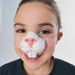 Tomfoolery Easter Bunny Rabbit Nose And Teeth Costume Mask Costume Accessories