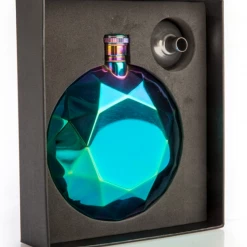 MDI Australia Ladies Hip Flask Alcohol Womens Liquor Whisky Party Rose Gold Round Stainless