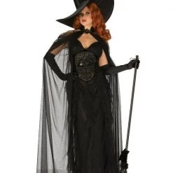 Rubie's Witch Of Darkness Golden Web Elegant Witch Halloween Ladies Costume