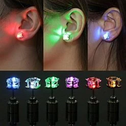AliExpress LED Light Up Colourful Rhinestone Stud Ladies Earrings