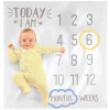 Balloon Agencies Baby Monthly Milestone Blanket For Girl Boy Newborn Photo Prop Background Mat