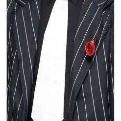 Smiffys Costume Accessories 1920s Mens White Gangster Costume Tie Roaring 20s Costume Accessory