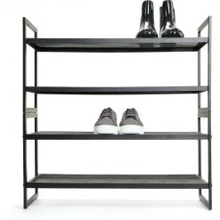 Kmart New Mesh Shoe Rack Storage Organizer Metal 2-Tier Shelf Stackable Shelves Home & Garden