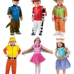 Rubie's Paw Patrol Gang Marshall Skye Rubble Chase Tracker Everest Boys Girls Costume