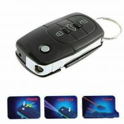 Aussie Toys Electric Shock Remote Control Car Key Funny Trick Joke Prank Laser & Flashlight