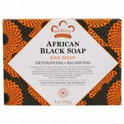 IHerb Nubian Heritage African Black Soap Bar Fights Acne Eczema Psoriasis Oily Skin Health & Beauty