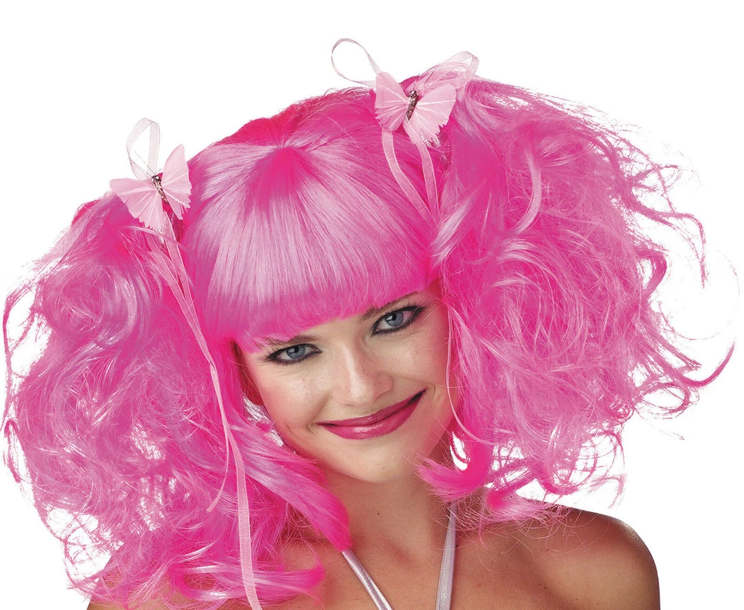 Morris Costumes Punky Pixie Fairy Wigs With Highlights Ringlets Butterflys & Ribbons Ladies Wig 8 Morris Costumes Punky Pixie Fairy Wigs With Highlights Ringlets Butterflys & Ribbons Ladies Wig