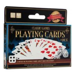 BW Premium Quality Playing Cards 2 Decks And 5 X Dice