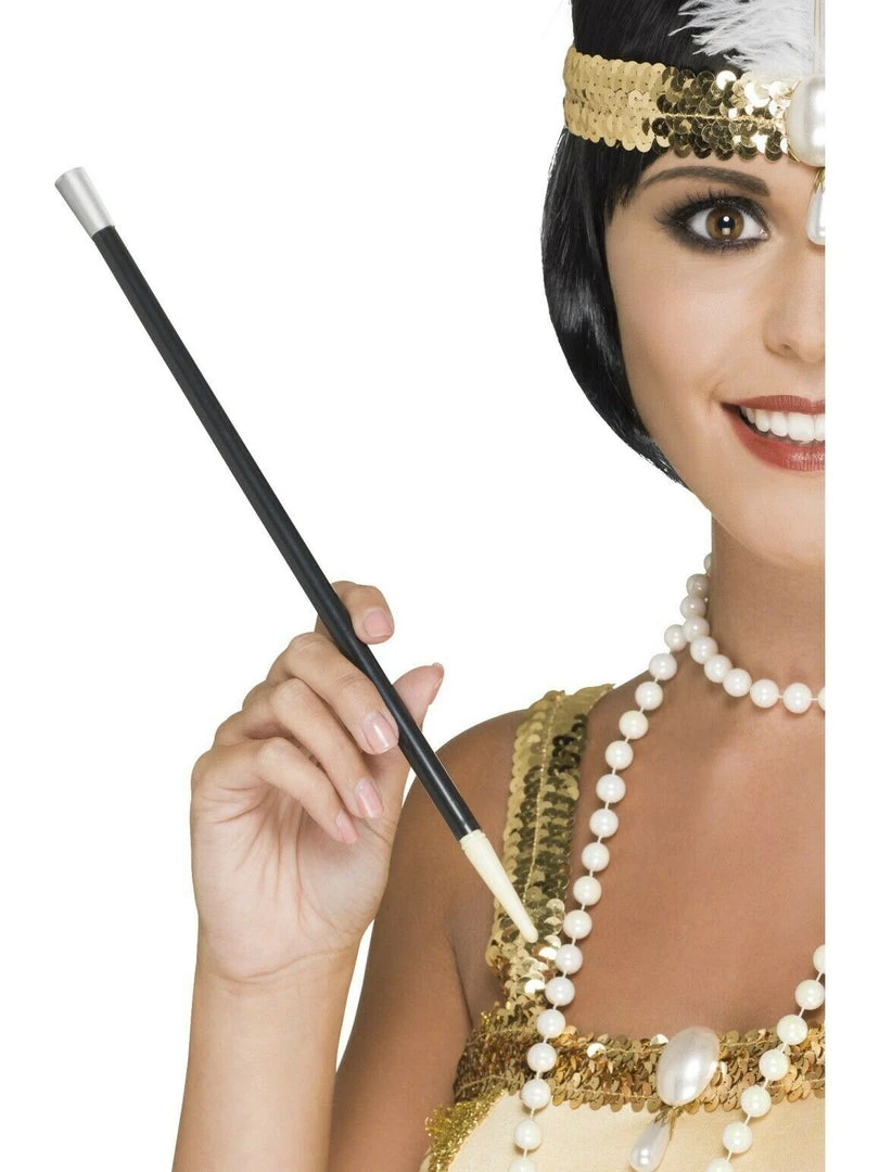 Smiffys 20s Flapper Real Cigarette Holder With 2 Fake Cigarettes Rhinestone 2 Smiffys 20s Flapper Real Cigarette Holder With 2 Fake Cigarettes Rhinestone