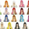JD Party Fancy Dress Up Costume Party Long Wig Straight Cosplay Funk Disco Halloween Wigs