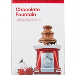Unbranded Cascading Red Vintage Classic Retro Electric Chocolate Fountain 3 Tier Design