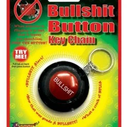 Tomfoolery Costume Accessories Bullshit Button Keychain Party Gags And Trick