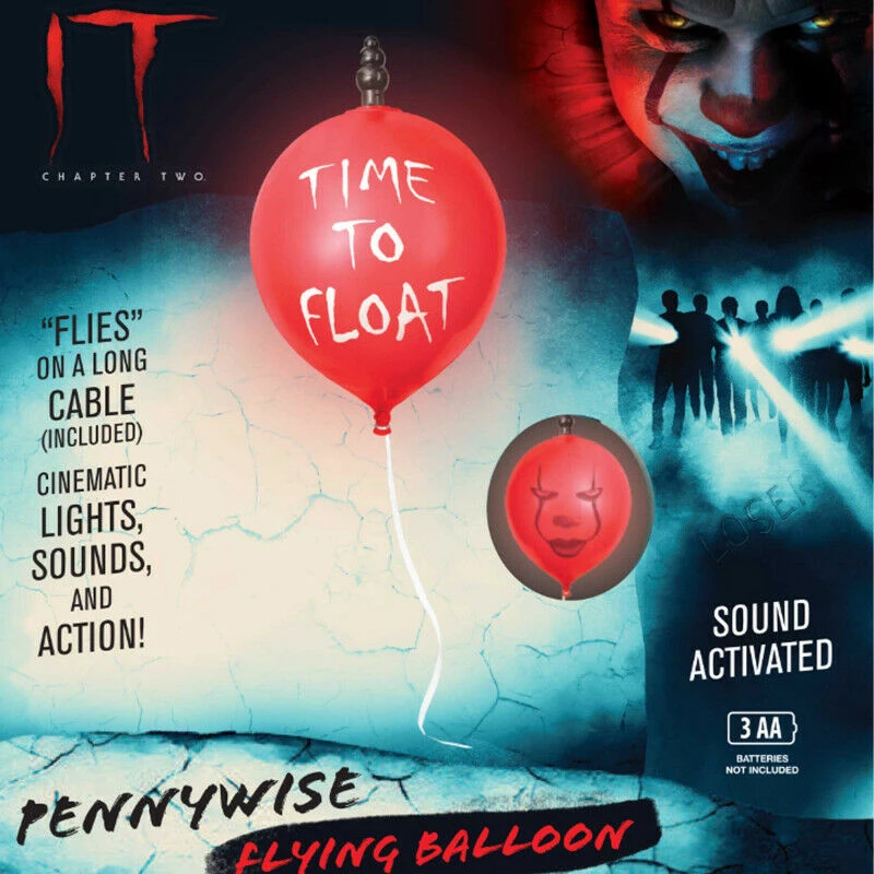 Unbranded Halloween Props/Decoration Animated IT Chapter 2 Pennywise Flying Balloon Halloween Decoration Prop 1 Unbranded Halloween Props/Decoration Animated IT Chapter 2 Pennywise Flying Balloon Halloween Decoration Prop