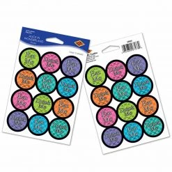 Beistle Alice In Wonderland Drink Me & Eat Me Stickers 24Pk Party Decorations Favours