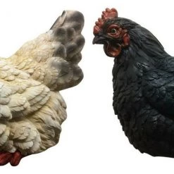 MALMAR Home & Garden 25cm Realistic Sitting Hen Chicken Chook Garden Farm Yard Animal Ornament Statue