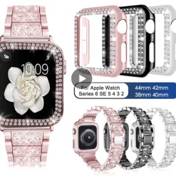 Elegancensplendour Rhinestone Apple Watch Band Bracelet & Diamante Glass Screen Protector 16 Elegancensplendour Rhinestone Apple Watch Band Bracelet & Diamante Glass Screen Protector
