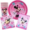 Balloon Agencies Minnie Mouse Party Supplies Pack 40, 8 Plates, 8 Cups, 8 Lootbags, 16 Napkins