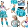 Rubies Deerfield Disney Frozen Queen Elsa Top Tutu Skirt Footless Tights Tiara Wig Costume Accessory Costumes