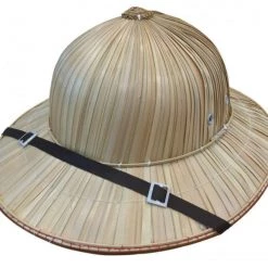 Sweidas Costume Accessories Natural Pith Helmet Safari Jungle Khaki Mens Womens Costume Hat