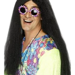 Smiffys Young Ones Neil 1960s Hippy Hippie Wig 60s 70s Groovy Wigs Costume Accessories