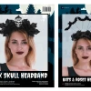 JD Party Dark Skull Bats And Roses Halloween Headband Costume Accessory