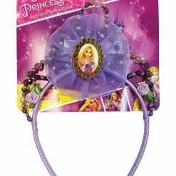Rubies Deerfield Disney Princess Rapunzel Tangled Size Small 4-6 Girls Costume Tiara Wand And Wig Costumes