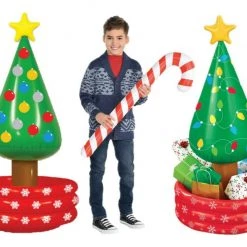 Balloonagencies Inflatable Christmas Tree Candy Cane Party Cooler Photo Prop Party Decoration