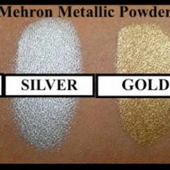 Tomfoolery Costume Accessories Mehron Metallic Powder & Mixing Liquid Face Body Paint Make Up GOLD SILVER