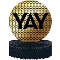 Balloonagencies 20s Gold Foil YAY Hooray Party Supplies Tableware Decorations