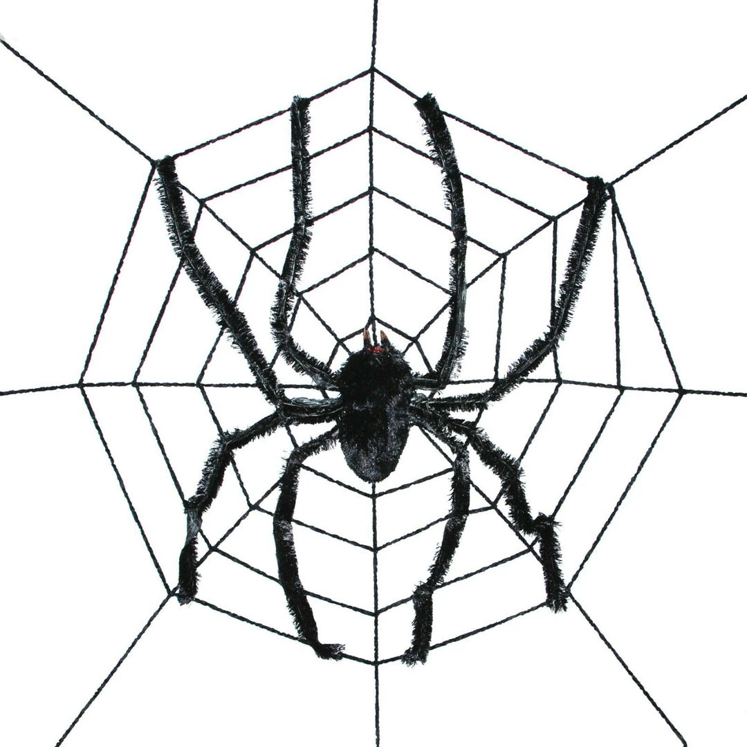 Unbranded 8ft Spiderweb With Giant Spider Halloween Decoration Prop Halloween Props/Decoration 1 Unbranded 8ft Spiderweb With Giant Spider Halloween Decoration Prop Halloween Props/Decoration