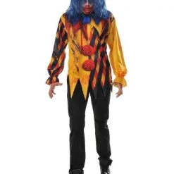 Rubie's Halloween Costumes Killer Clown Jester Halloween Mens Costume